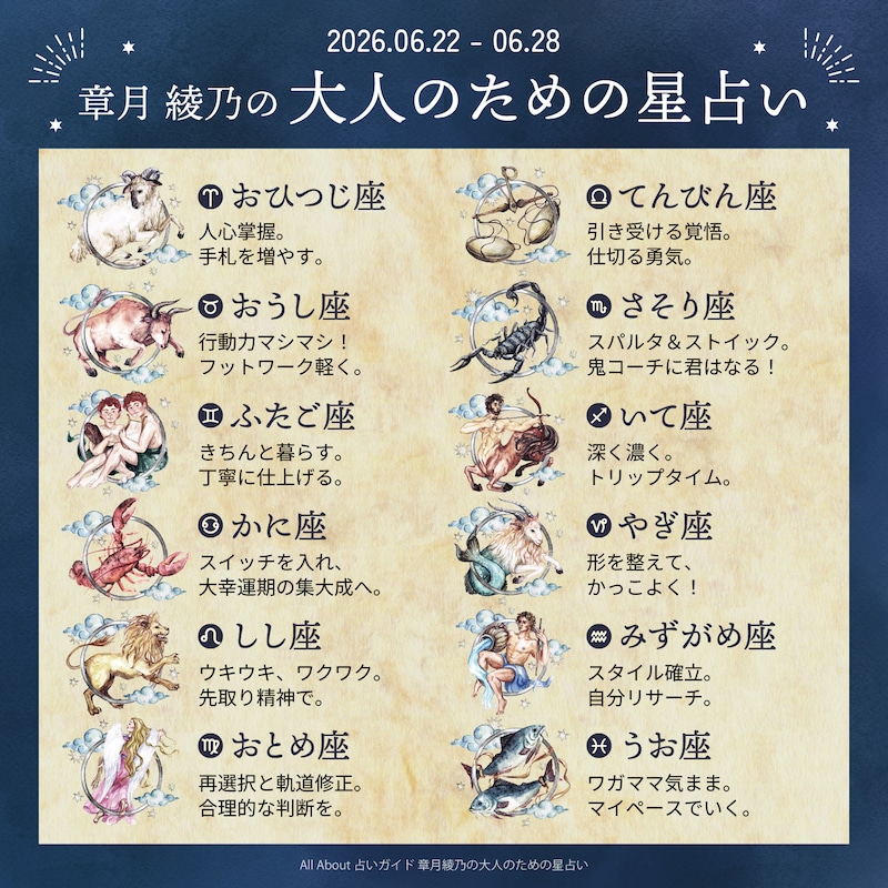 章月綾乃からあなたへ送る今週のメッセージ
