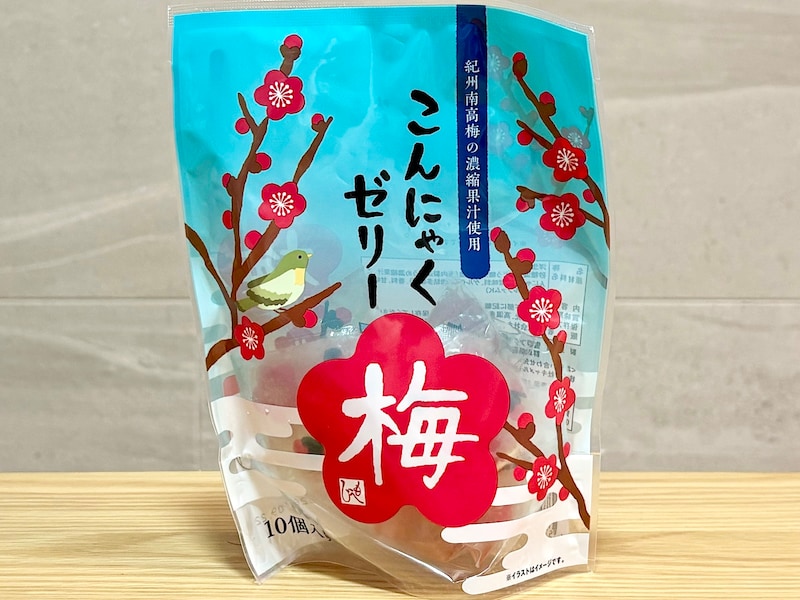 「こんにゃくゼリー 梅 10p」321円（税込）&nbsp; 