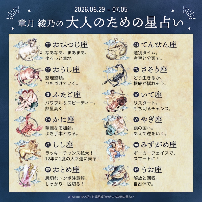 章月綾乃からあなたへ送る今週のメッセージ