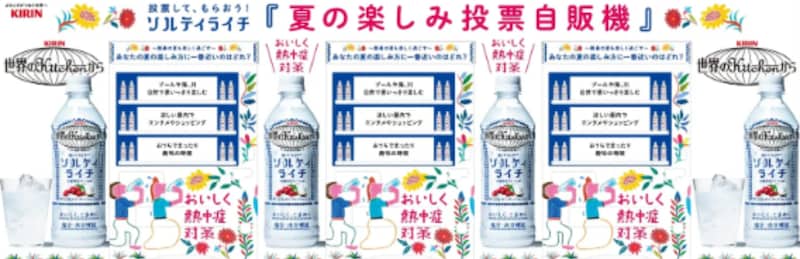 東京駅で2日間限定！ アンケート回答でソルティライチがもらえる ※画像： キリンビバレッジ プレスリリース資料