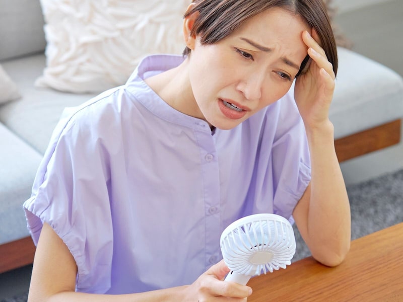 熱中症の女性