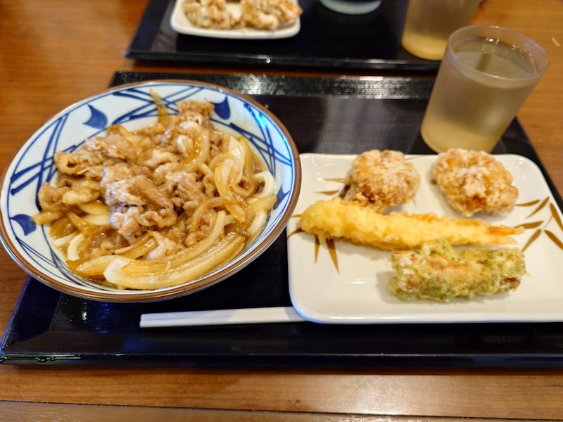 うどんと天ぷら
