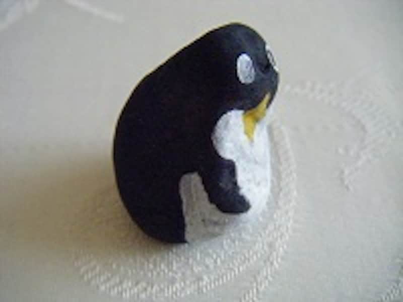石ころアートペンギン