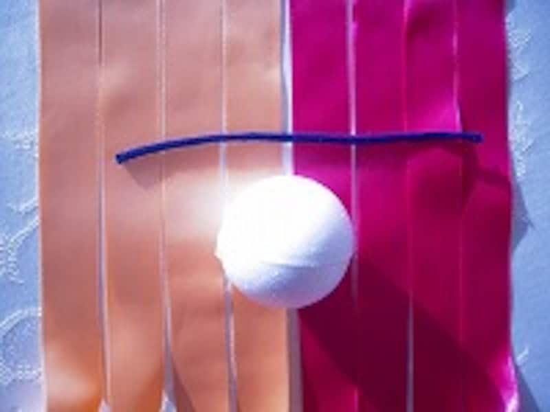 ビーズボールリボン