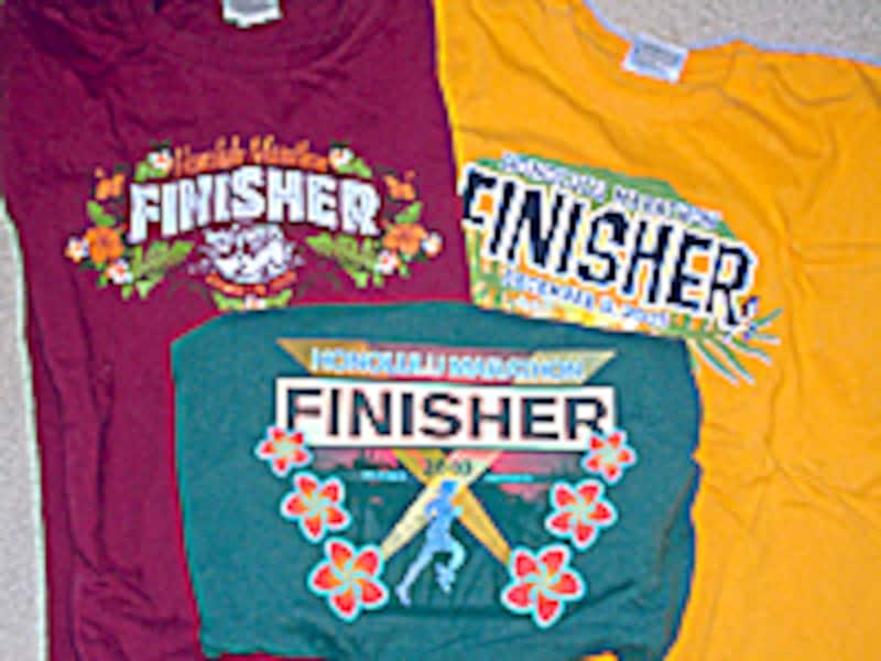 ホノルルマラソン完走者Tシャツ