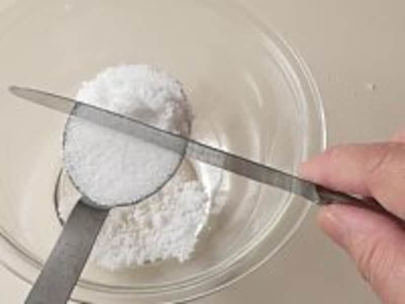 こんもり盛ってすりきる