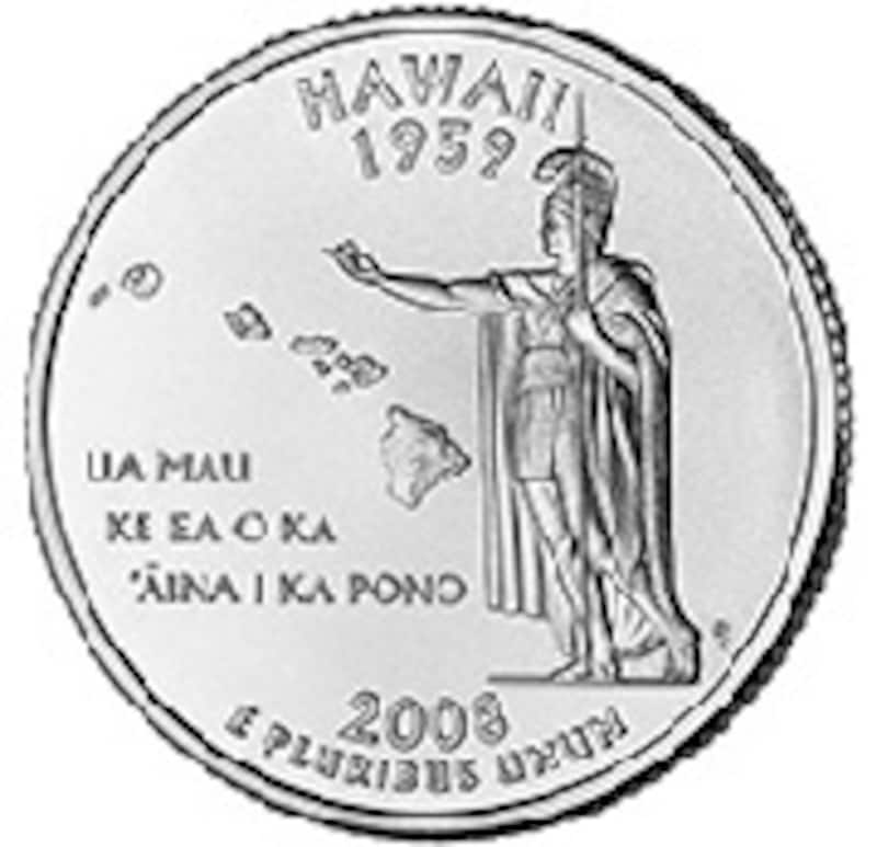ハワイ州の25セント クォーター