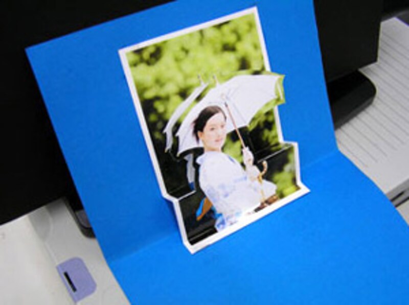 デジカメ写真でポップアップカードを