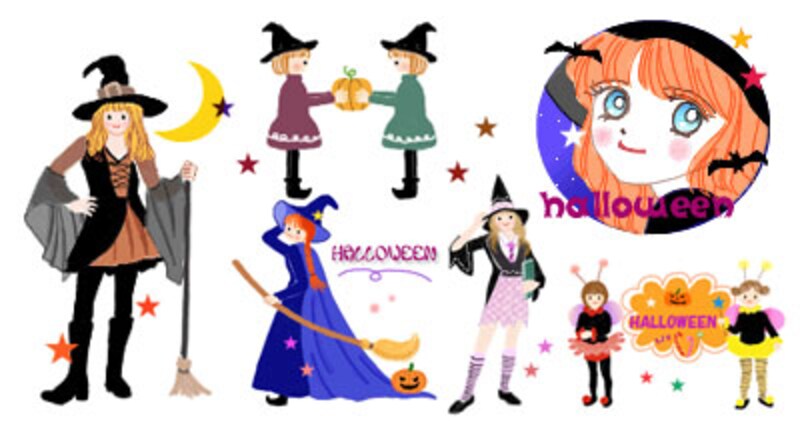 ハロウィンの素材