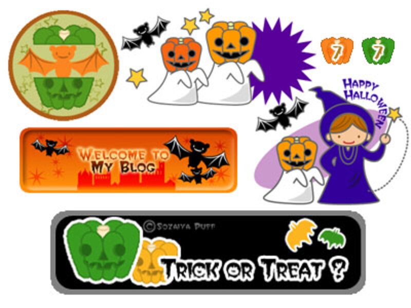 ハロウィンの素材