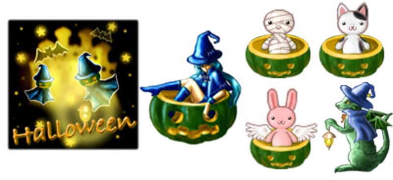 ハロウィンの素材