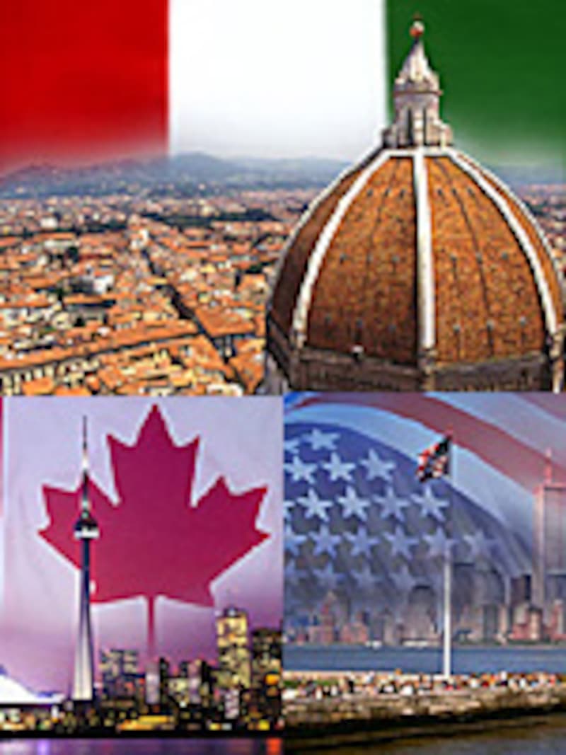 アメリカ・イタリア・カナダ