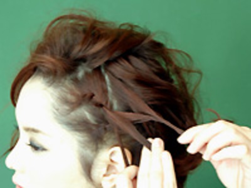 ショートボブヘアアレンジ