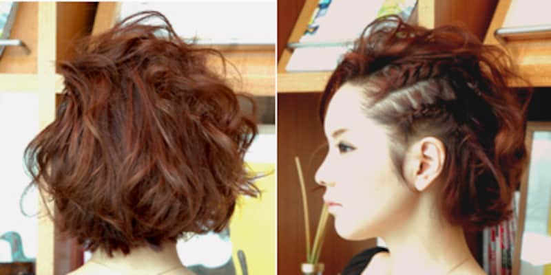 ショートボブヘアアレンジ