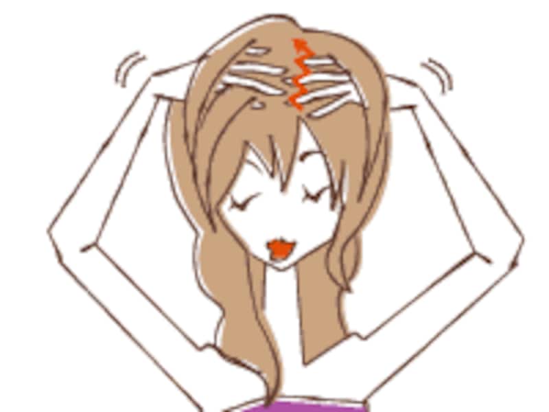 頭皮のオイルマッサージ