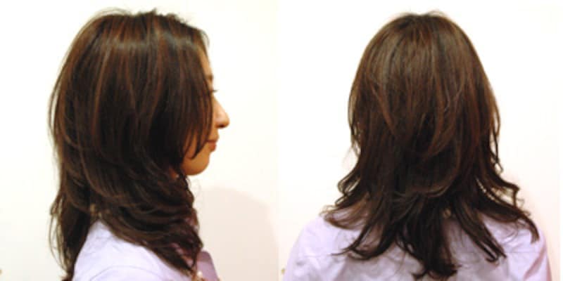 老けないロングヘア