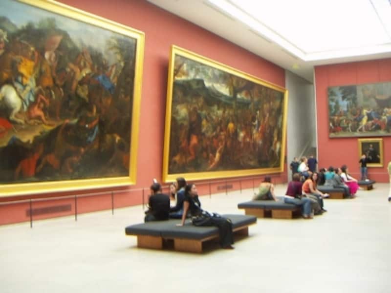 大作が揃うフランス絵画の展示室