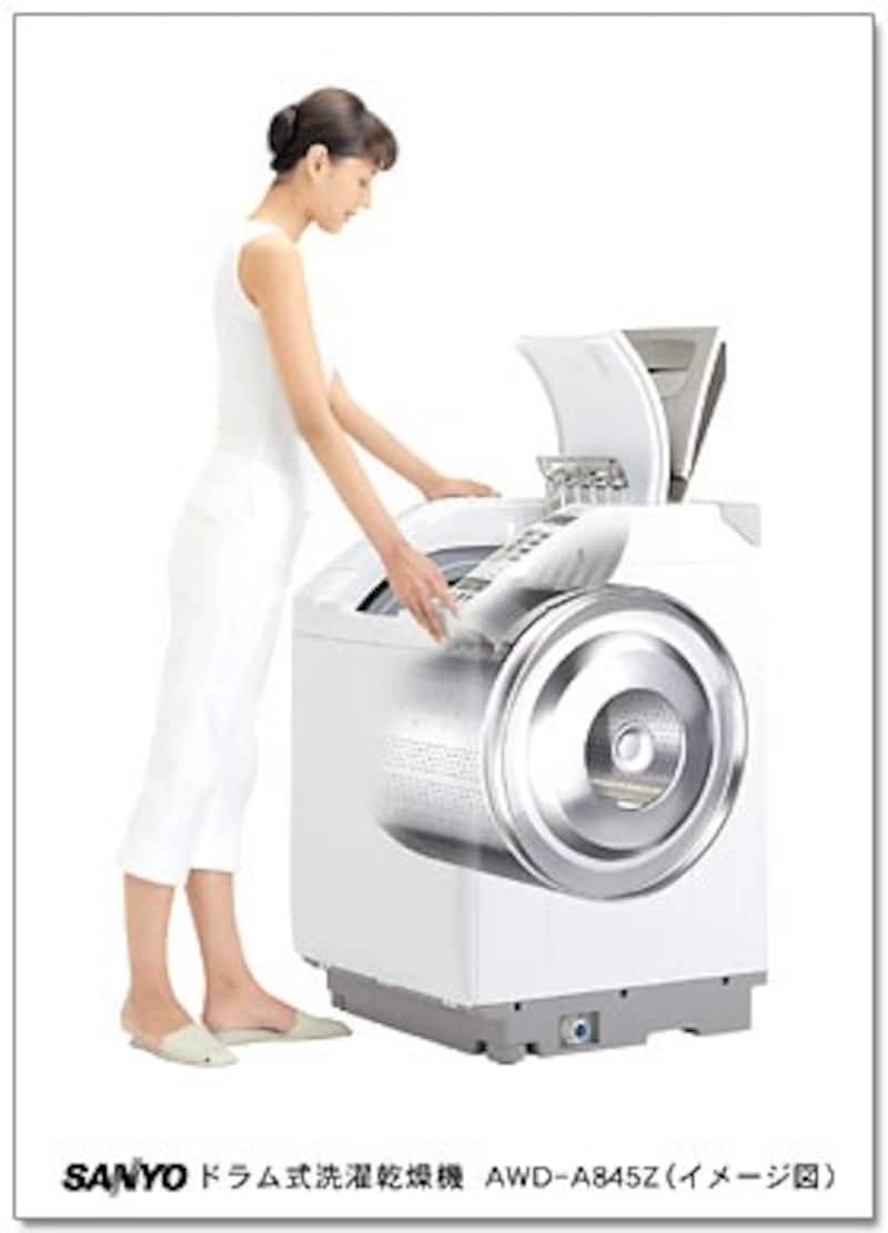 ドラム式洗濯乾燥機 SANYO アクア AQUA AWD-AQ350 - 生活家電
