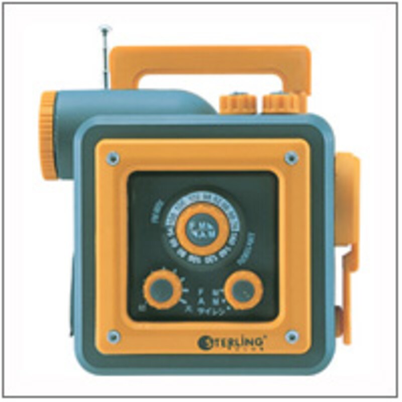 携帯電話充電機能つきラジオライト