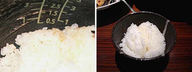 National炊飯器で炊いたごはん