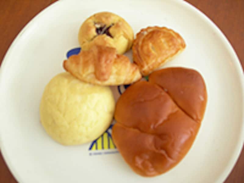 “冷凍パン生地コース”で焼いたパン