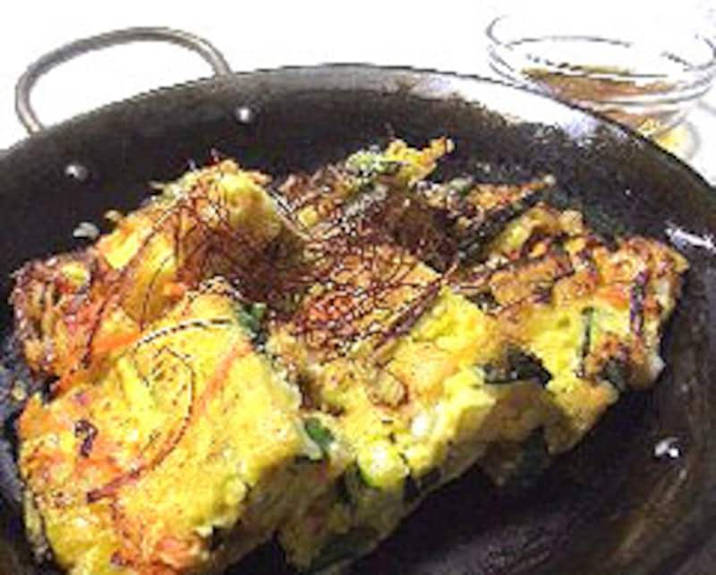 にらと豚肉のチヂミ