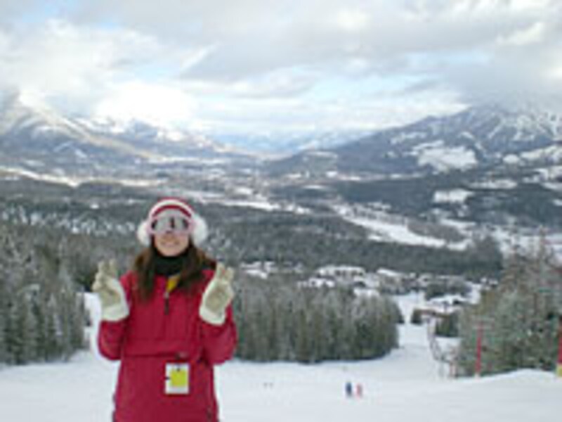 カナダでスノーボード