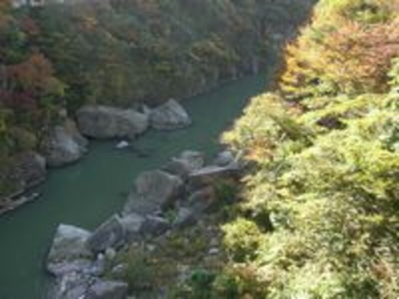 鬼怒川の紅葉