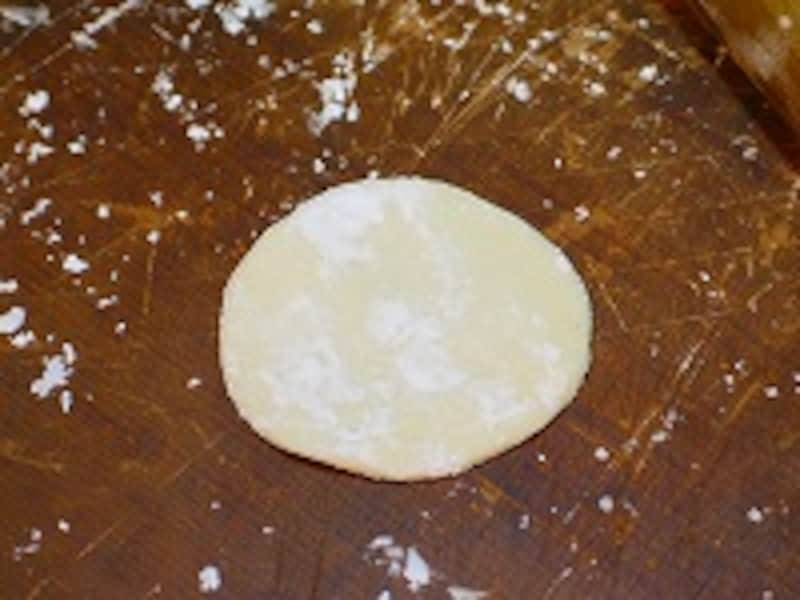 餃子の皮の完成