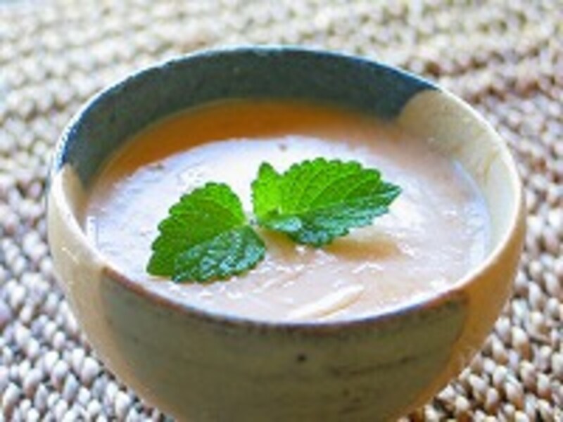 白桃とリコッタのムース