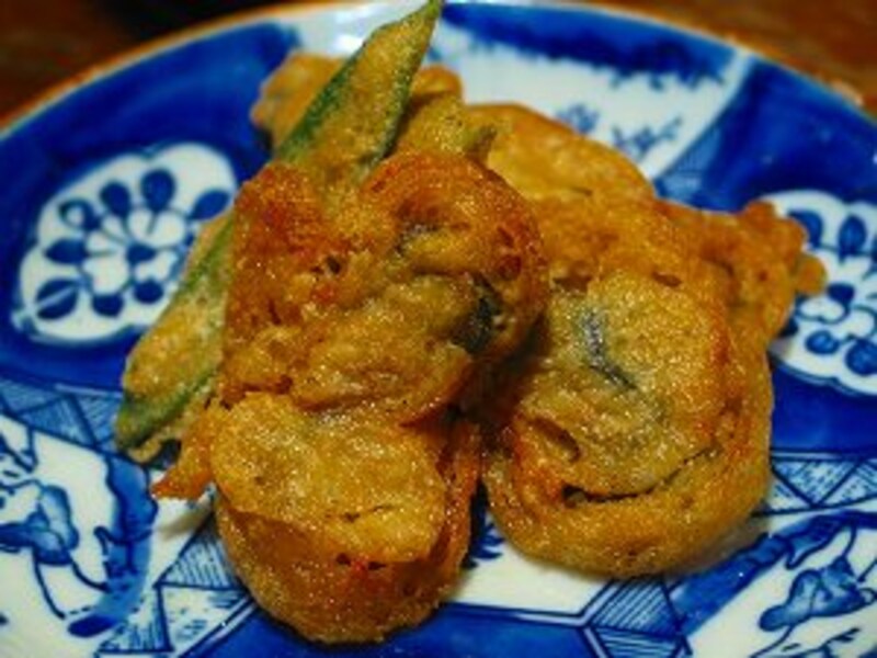 牡蠣の黒ビール揚げ