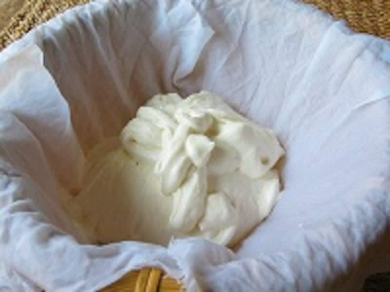 、ザルに入れる