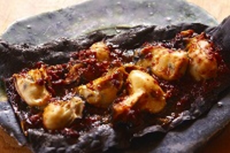 牡蠣の味噌焼き