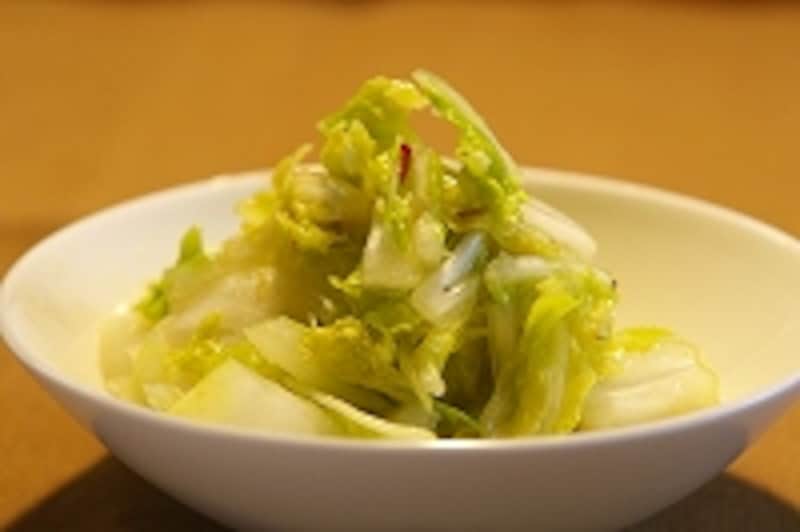 白菜の柚子胡椒あえ