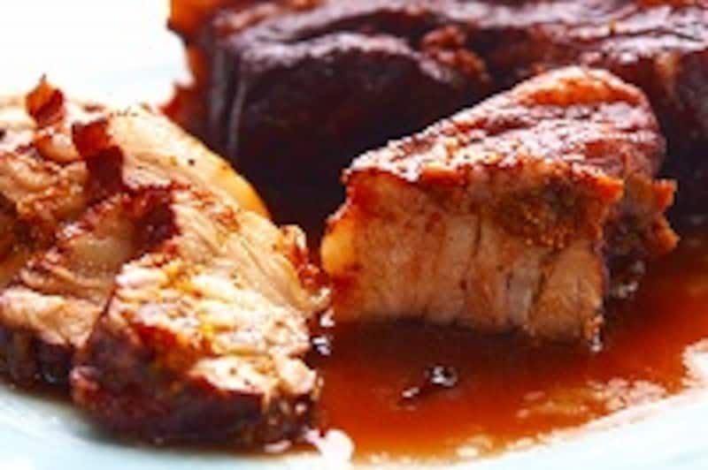 豚ばら肉と干しイチジクの赤ワイン煮