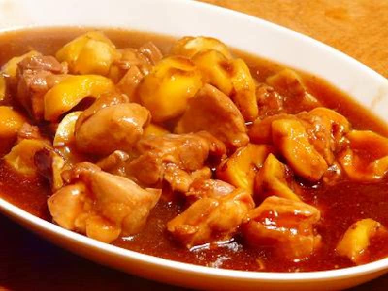 栗と鶏肉のうま煮