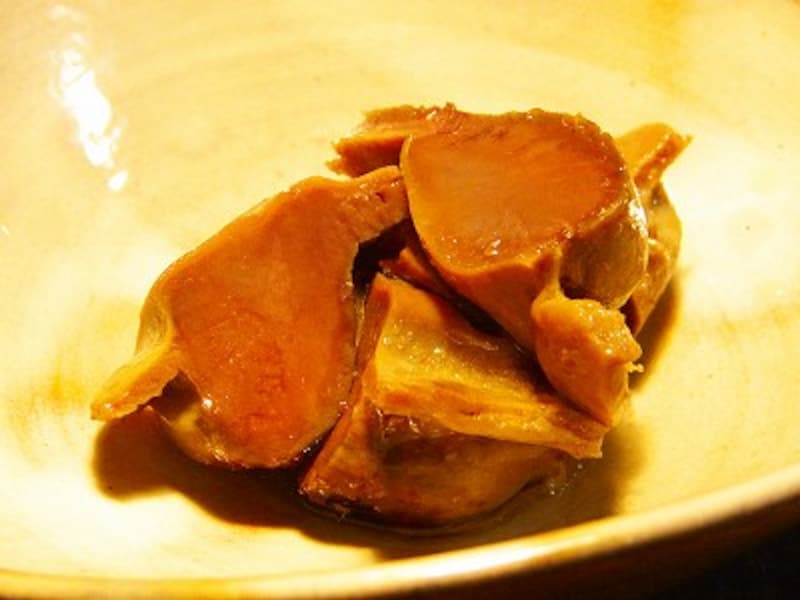 砂肝のオリーブオイル煮