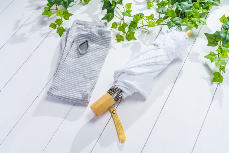 綿や麻の日傘は洗えます