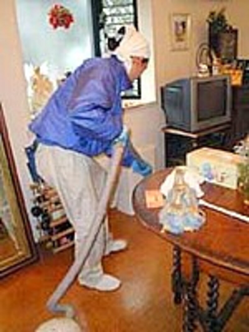 掃除機がけです