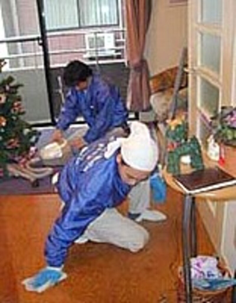 拭きそうじで終了です