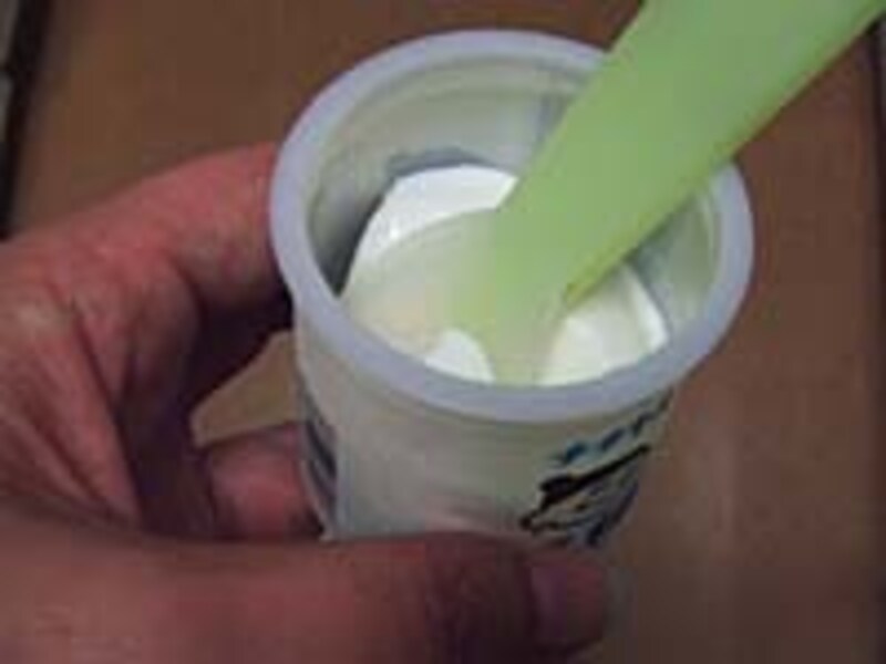 シリコーン製のスプーン