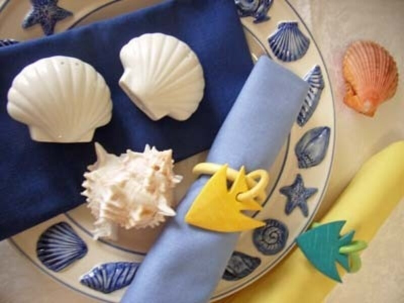 夏向きの洋皿や小物