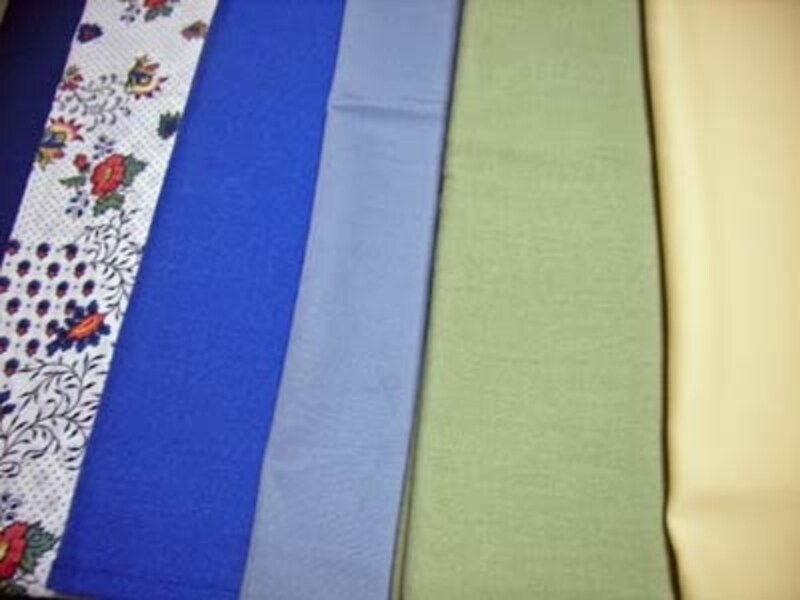 ナプキンも涼やかな色を選びます