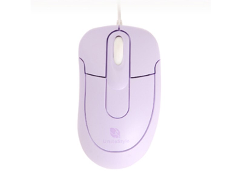 ユナイトスタイル　USBマウス　（Berry Purple）