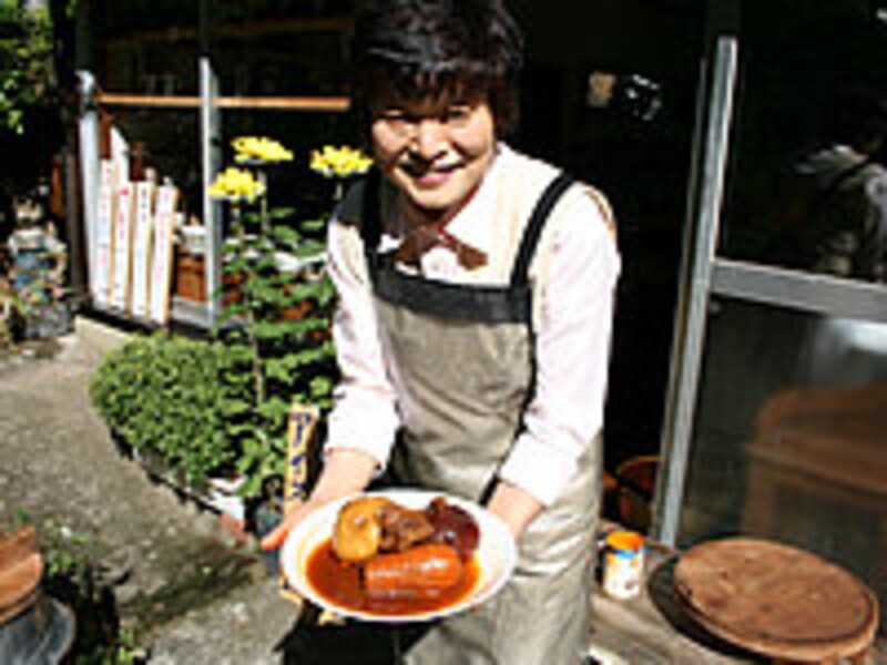 野菜とオーナー