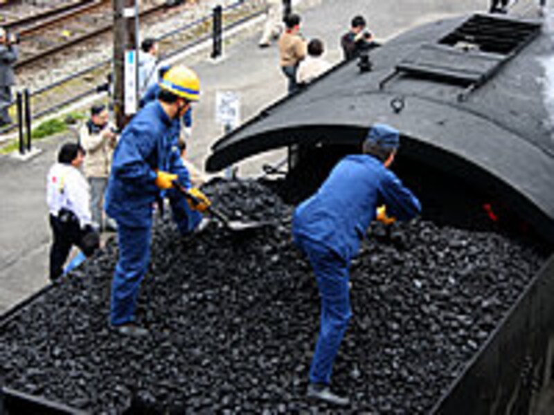 テンダーでの作業