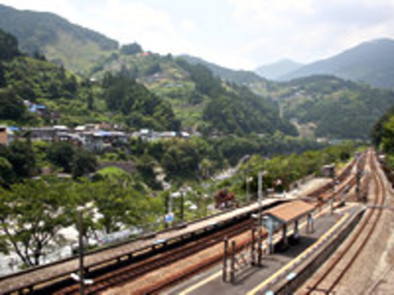 大歩危駅周辺の景観