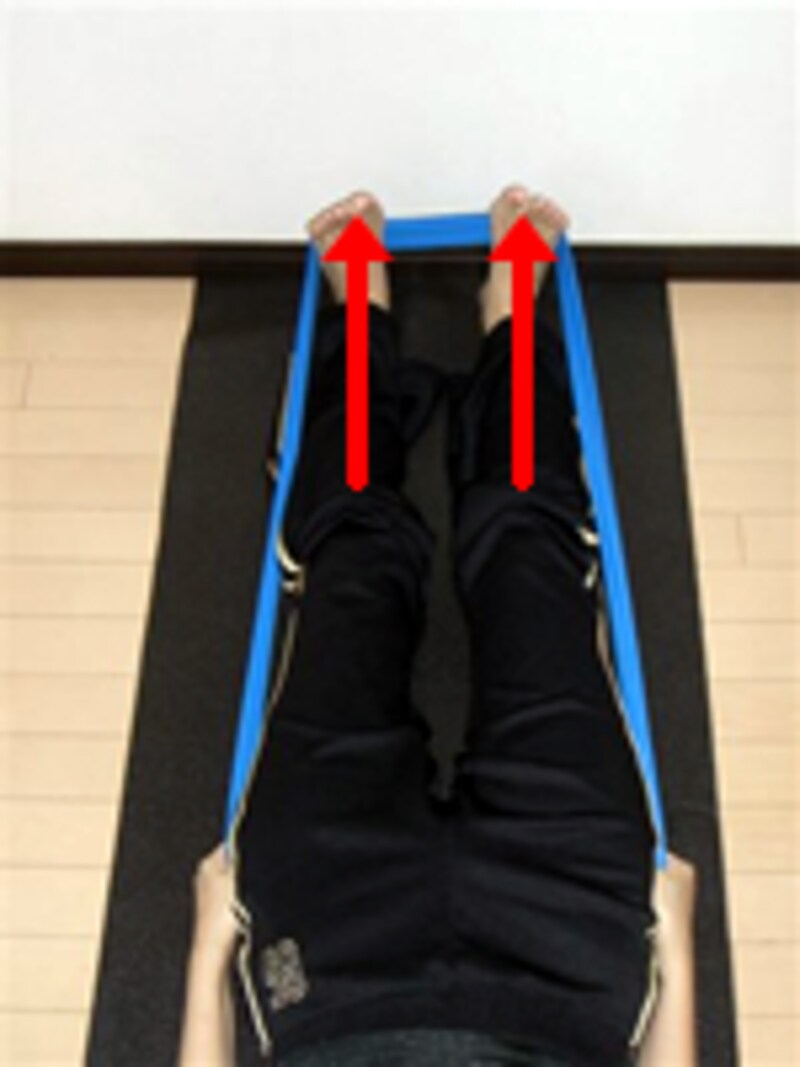 クロスに押し付ける感じで