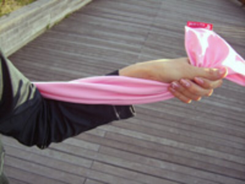 クロスの長さは調節して