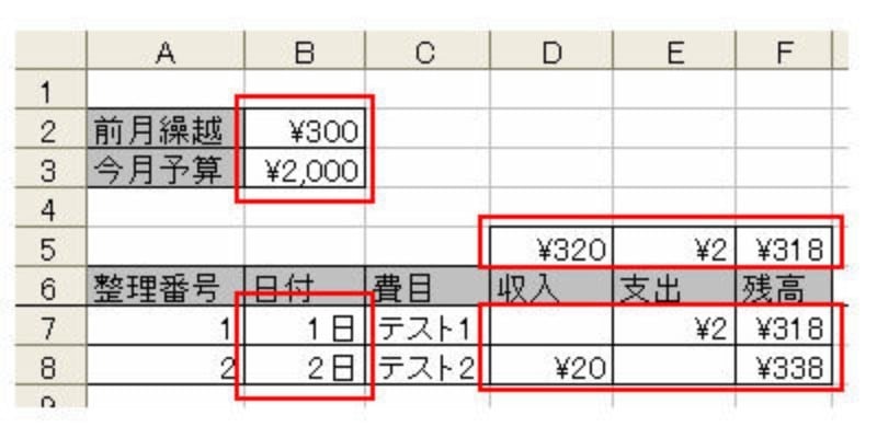 家計簿,エクセル,エクセルで家計簿,作り方,Excel